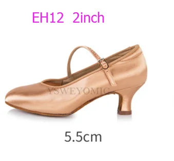 Souliers de danse latine femme satin — Malakhov - vue 14