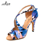 Chaussures de salsa femme satin — Patrizia