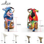 Chaussures de salsa femme satin — Patrizia - vue arrière