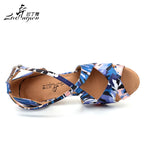 Chaussures de salsa femme satin — Patrizia - détail