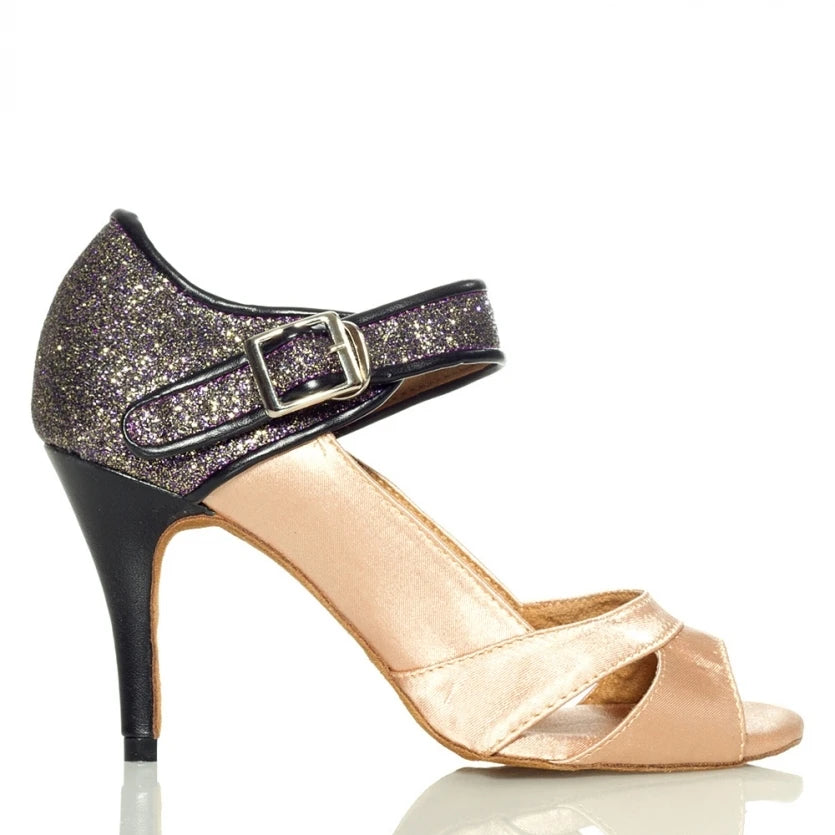 Chaussures de salsa femme paillettes — Marina - semelle