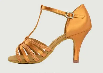 Souliers de danse latine femme satin — Joëlle - vue dessus