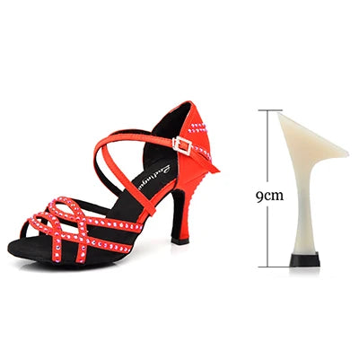 Chaussures de salsa femme strass — Hortensia - vue 11