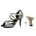 Chaussures de salsa femme paillettes, modèle Némésie, vue 8