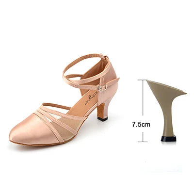 Souliers de danse latine femme satin — Effacé - vue intérieure