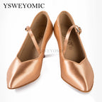 Souliers de danse latine femme satin — Malakhov - vue arrière
