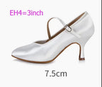 Souliers de danse latine femme satin, modèle Malakhov, vue 17