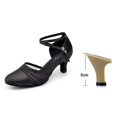 Souliers de danse latine femme satin — Effacé - vue 11