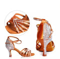 Souliers de danse latine femme satin — Lyudmila - vue 11