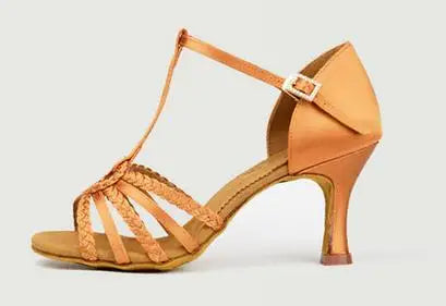 Souliers de danse latine femme satin — Joëlle - vue 3/4