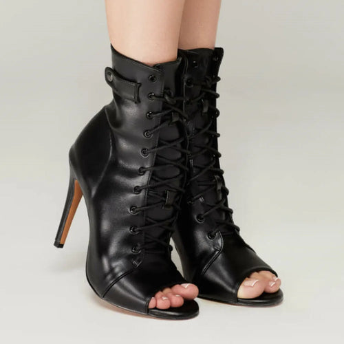 Bottines de danse latine à talon 9,5 cm, modèle Séville