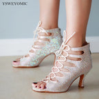 Chaussures de salsa femme daim — Lodz