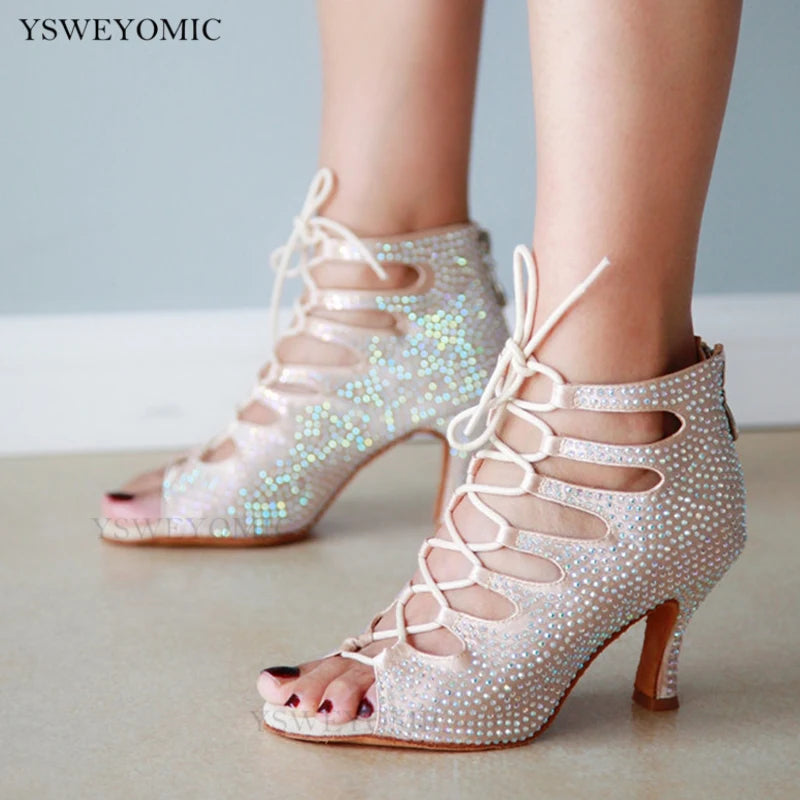 Chaussures de salsa femme daim — Lodz