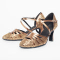 Chaussures de salsa femme paillettes — Vishneva - vue 3/4