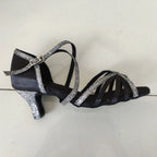 Souliers de tango femme paillettes — Aldous - vue arrière