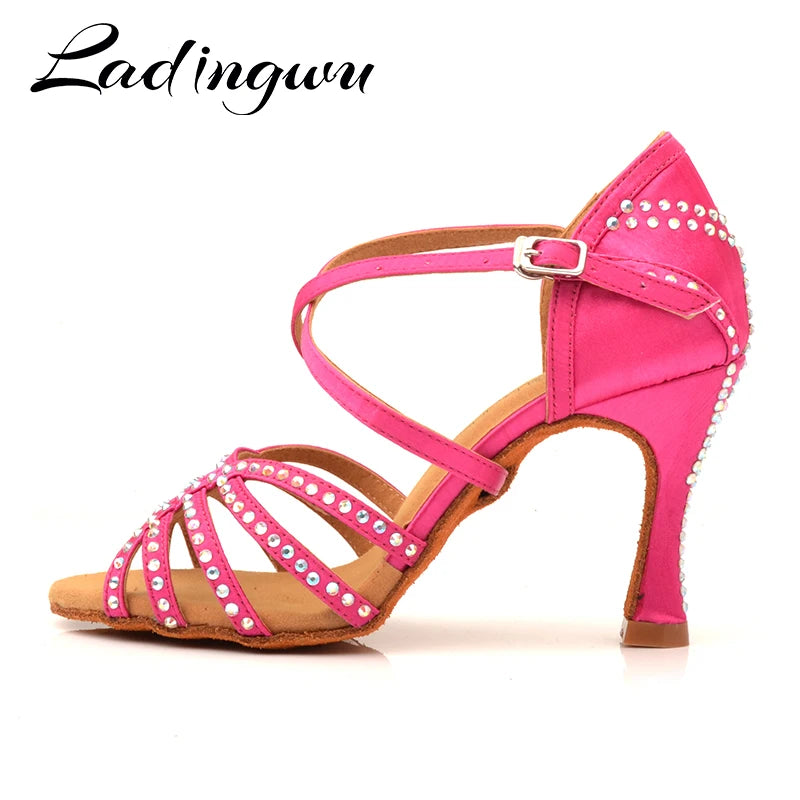 Chaussures de salsa femme strass — Hortensia - semelle