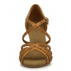 Souliers de danse latine femme satin — Inmaculada - vue arrière