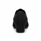 Chaussures de salsa femme noires, talon 3,5 cm, modèle Hallberg, vue 4