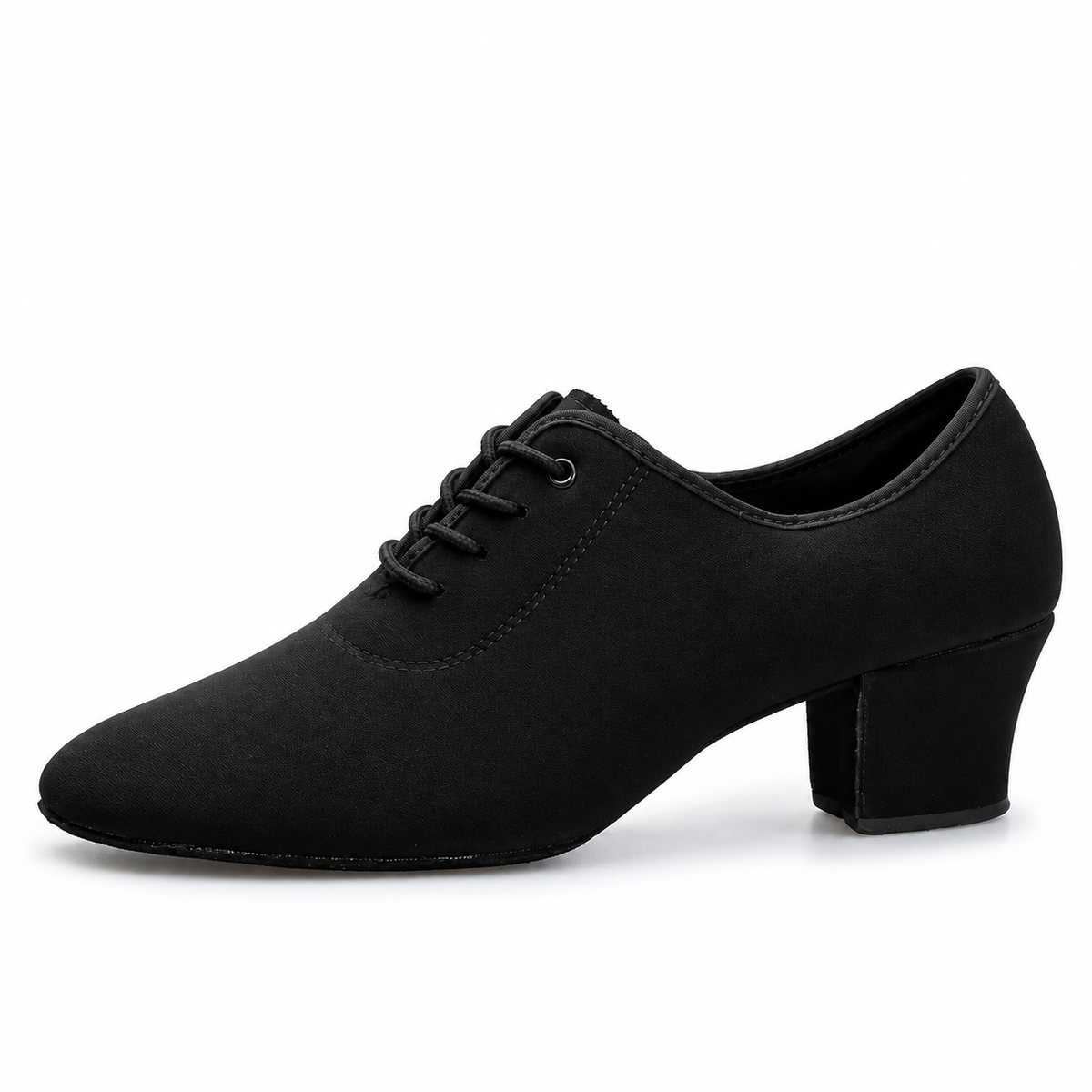 Chaussures de salsa femme noires, talon 3,5 cm, modèle Hallberg, vue 2