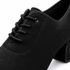 Chaussures de salsa femme noires, talon 3,5 cm, modèle Hallberg, vue 6