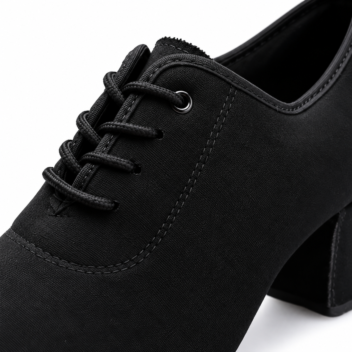 Chaussures de salsa femme noires, talon 3,5 cm, modèle Hallberg, vue 6