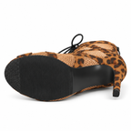 Chaussures de salsa femme daim marron, modèle Klavdiya, vue 6