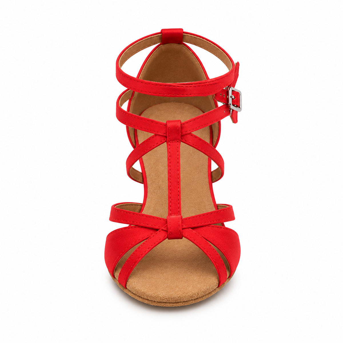 Chaussures de salsa femme satin, modèle Lotier, vue 3