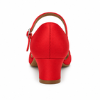 Chaussures de salsa femme satin, modèle Lotier, vue 4