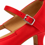 Chaussures de salsa femme satin, modèle Lotier, vue 7
