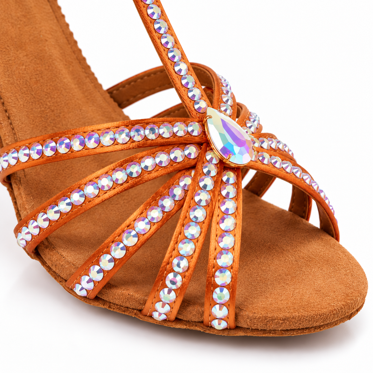 Souliers de danse latine femme satin, modèle Lyudmila, vue 7