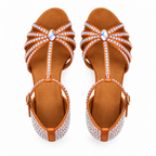 Souliers de danse latine femme satin, modèle Lyudmila, vue 5