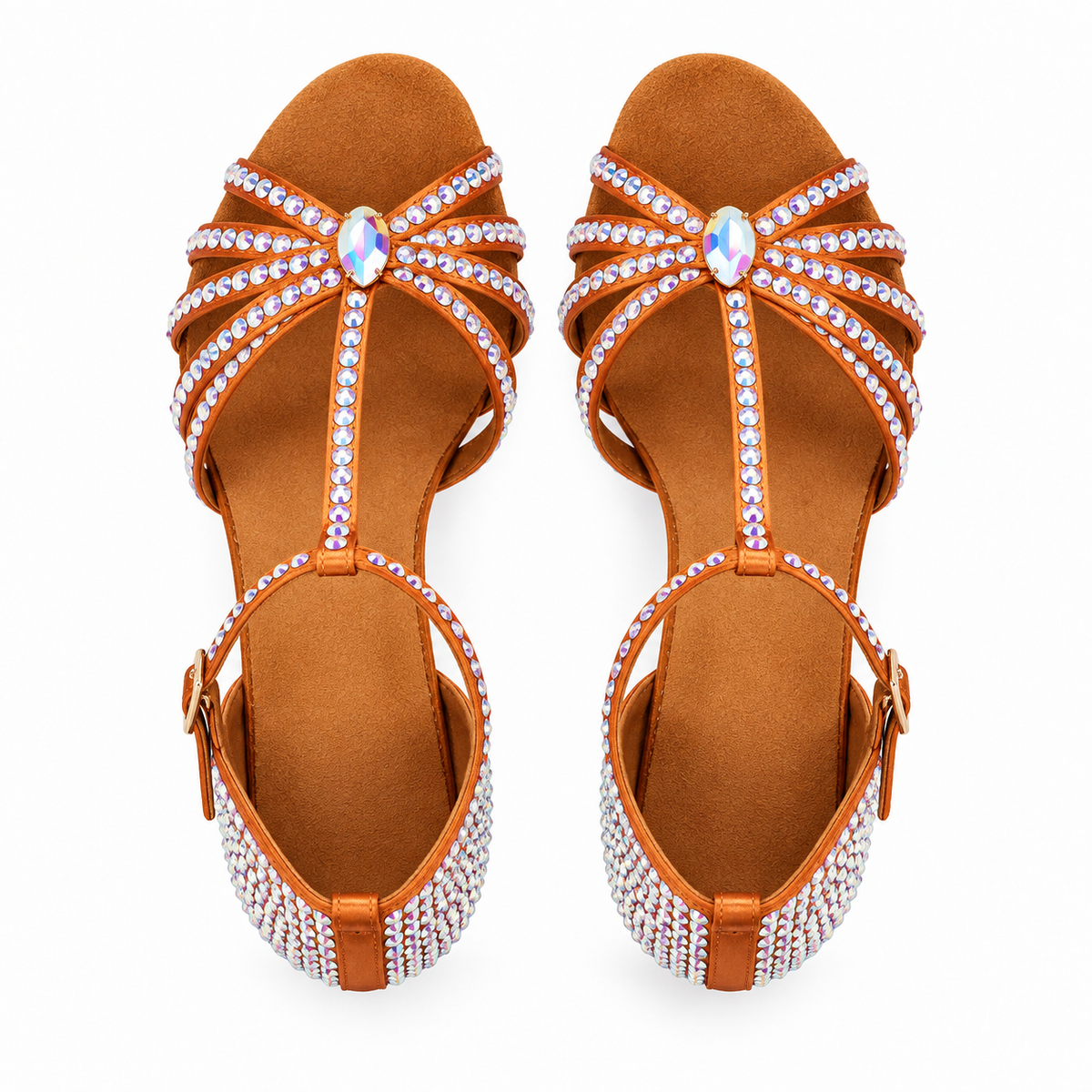 Souliers de danse latine femme satin, modèle Lyudmila, vue 5