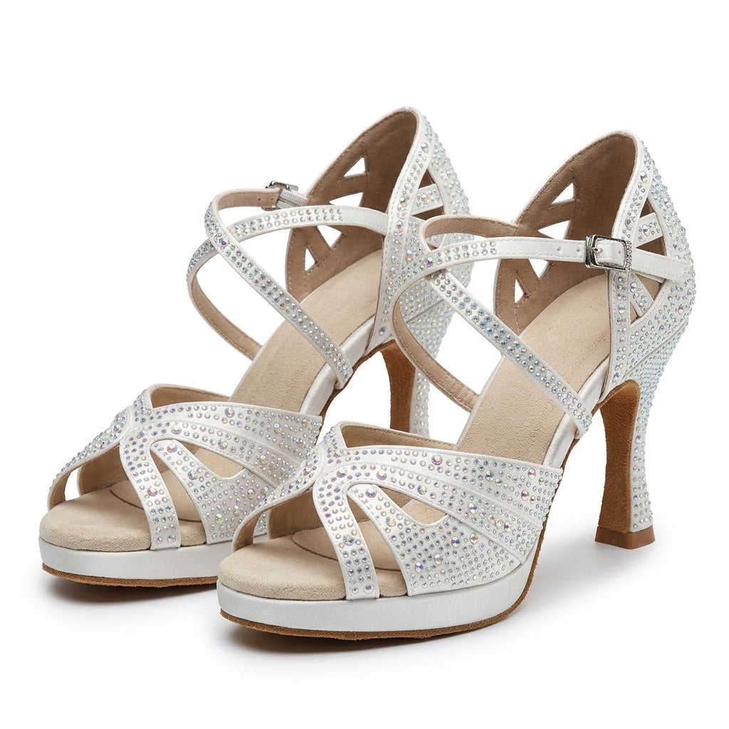 Chaussures de salsa femme strass — Pablo