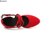 Chaussures de salsa femme daim — Rosalie - vue rapprochée