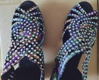 Chaussures de salsa femme strass — Shearer - vue arrière