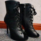 Chaussures de danse latine à talon 11 cm en PU, modèle Bessy, vue 7
