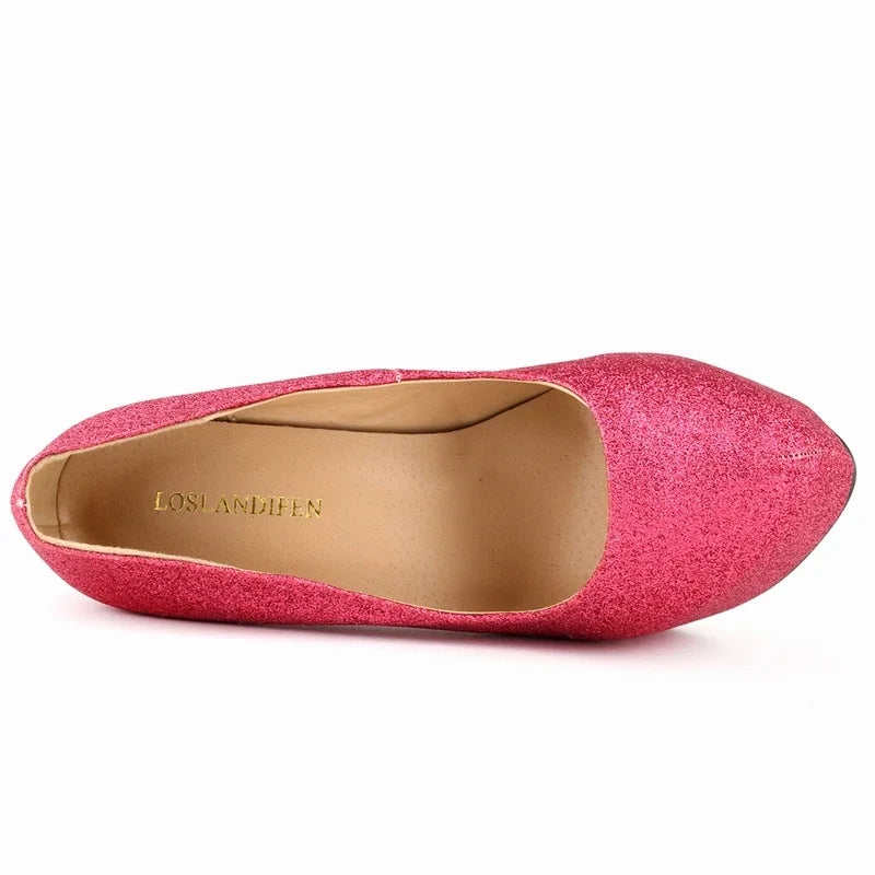 Chaussures de danse femme paillettes — Isabelle - détail