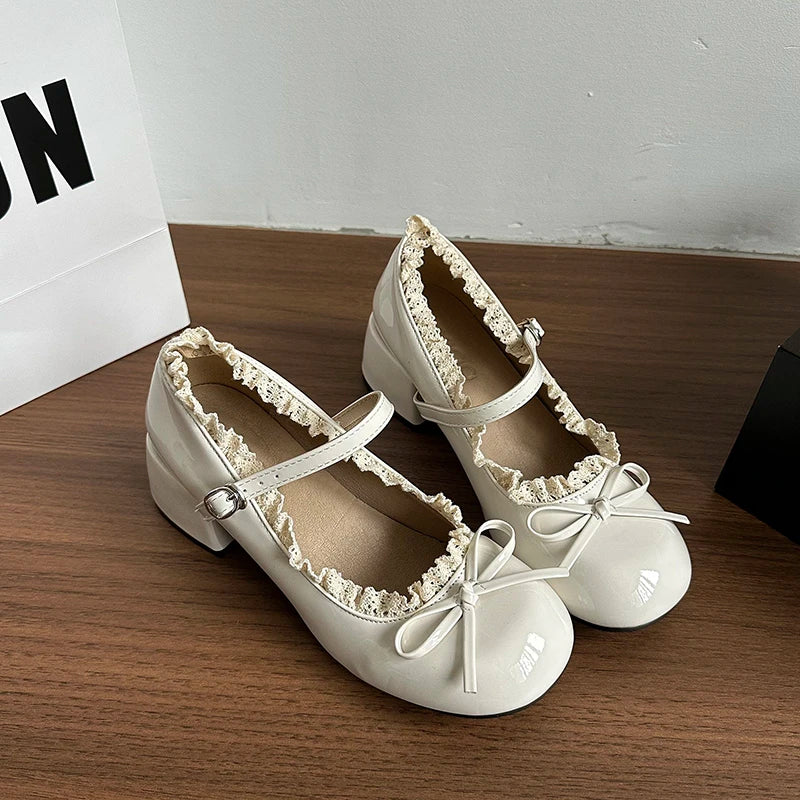 Chaussures de danse femme cuir verni — Valeriya - vue de profil
