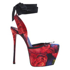 Chaussures de danse femme satin — Fracci - vue 3/4