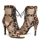 Chaussures de salsa femme daim — Irene - vue de profil