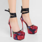 Chaussures de danse femme satin — Fracci - détail