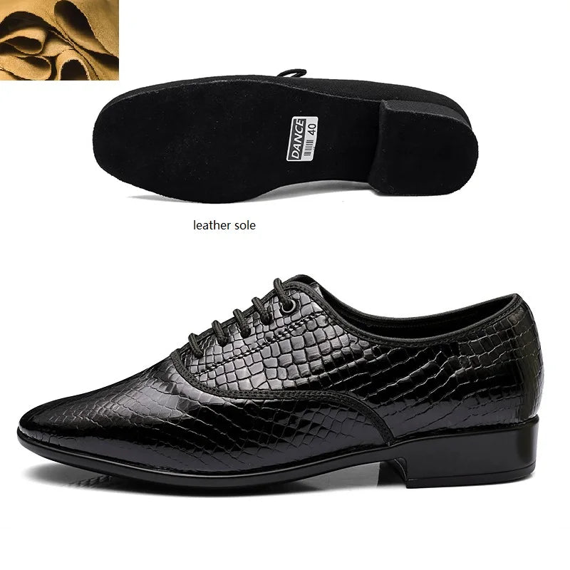 Souliers de tango homme — Blanche - vue 3/4