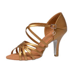 Chaussures de danse latine en cuir huilé, modèle Rosaria, vue 10