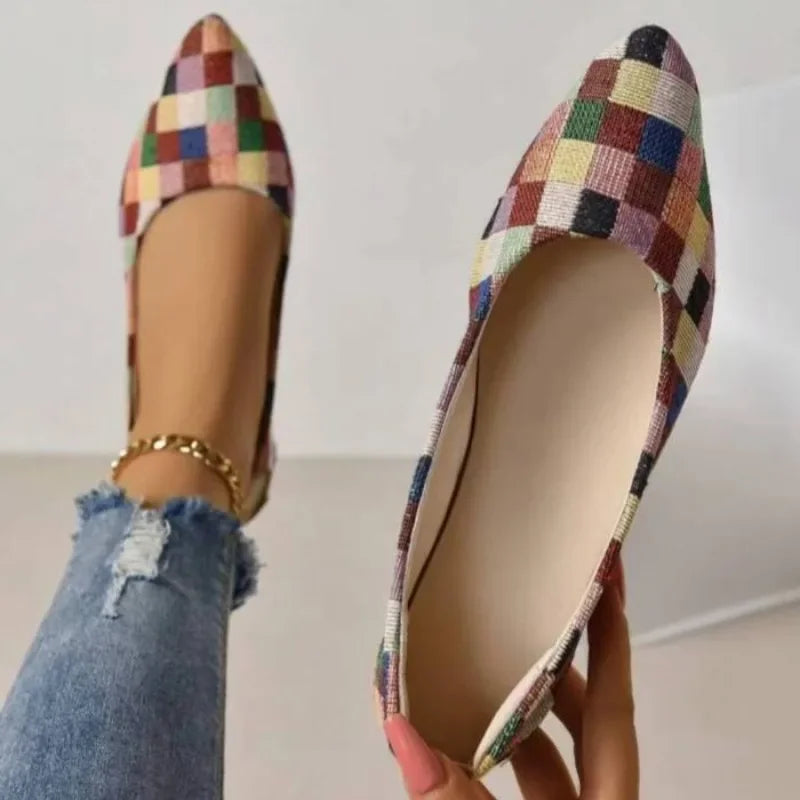 Chaussons de danse classique femme toile — Laure - vue de profil
