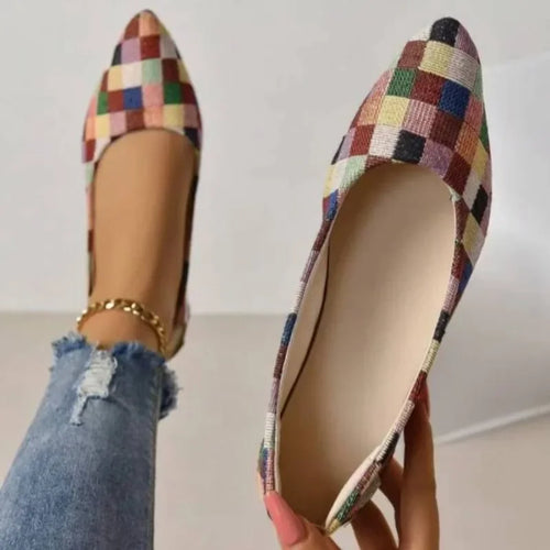 Chaussons de danse classique femme toile — Laure - vue de profil