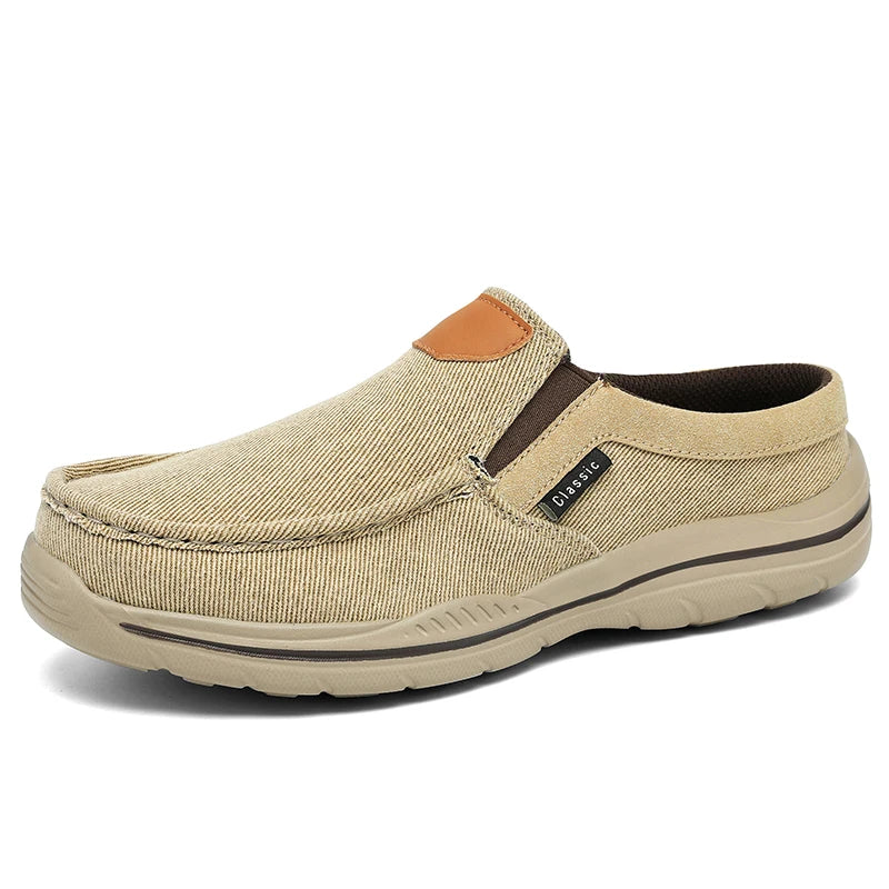 Chaussons de danse classique homme toile — Fatima - vue 3/4