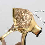 Chaussures de salsa femme paillettes — Olga - semelle