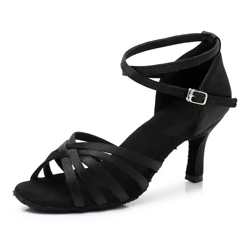 Chaussures de salsa femme satin — Celestina - détail