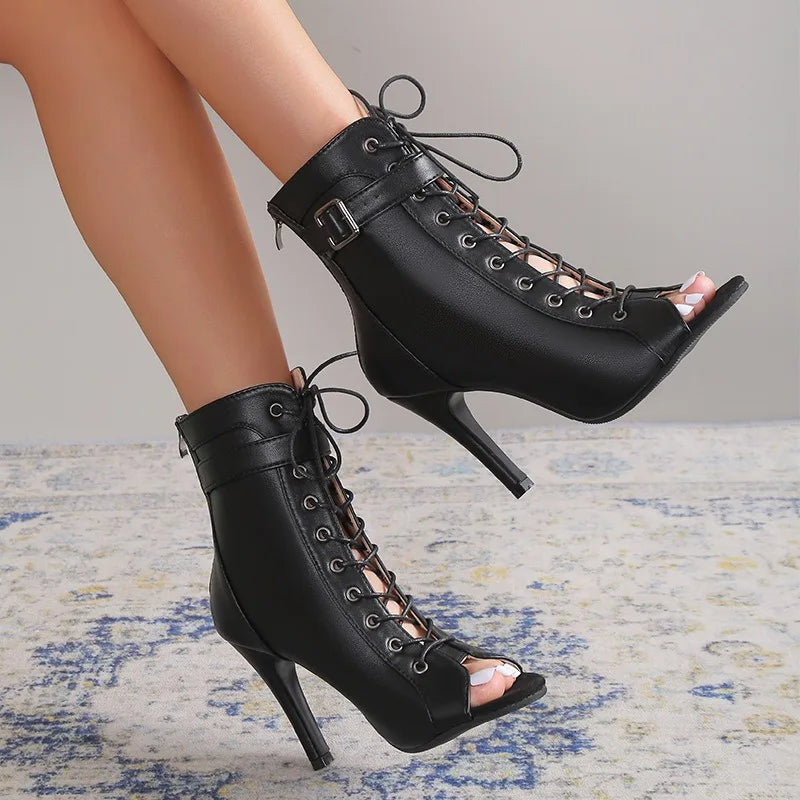 Chaussures de jazz femme noir — Jade - vue rapprochée
