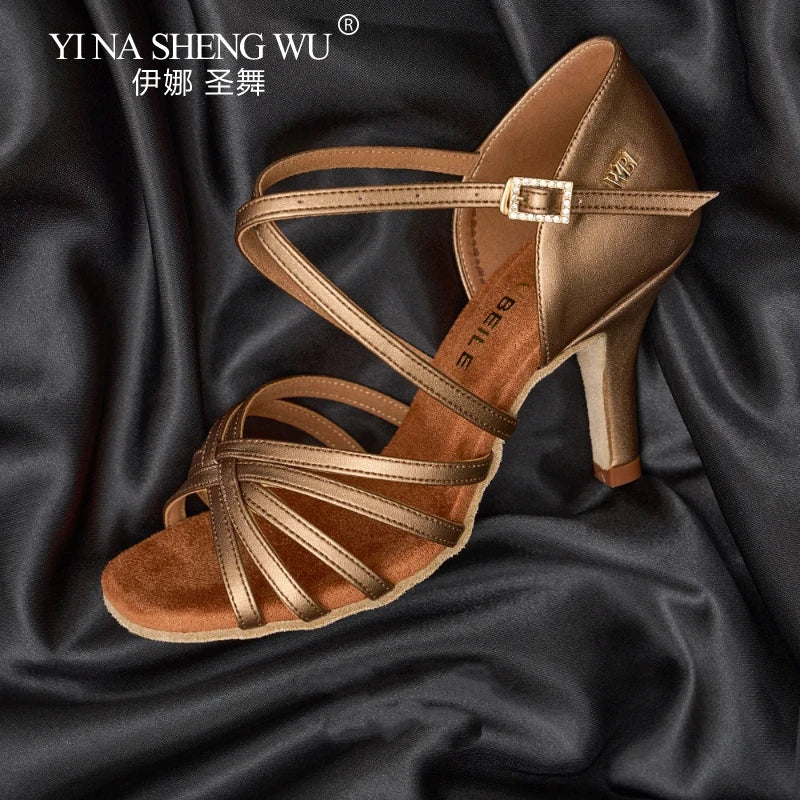 Souliers de danse latine femme — Thibon - vue de profil
